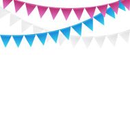 Party Background with Flags Vector Illustration N12