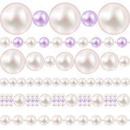 Pearl Realistic Borders Set Vector Illustration N4