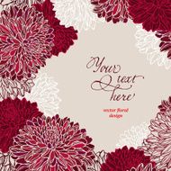 Floral template vector illustration