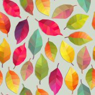Seamless background - autumn leaves N2