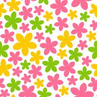 Seamless pattern with color flowers N3