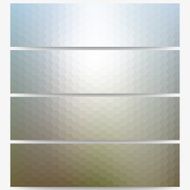 Abstract hexagonal headers set blurred design vector N17
