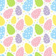 Seamless Easter pattern Pastel colors