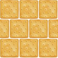 Square cookies crackers seamless pattern