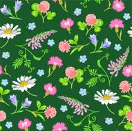Seamless pattern with wild flowers N2