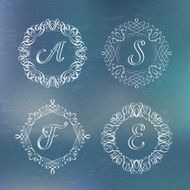 round calligraphic frame N2