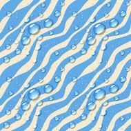 Seamless striped background with drops Vector illustration