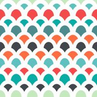 Seamless Abstract Background made of abstract colorful shapes