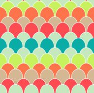 Seamless Abstract Background made of colorful scale