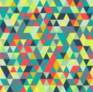 Seamless Abstract Colorful background with triangle pattern N3