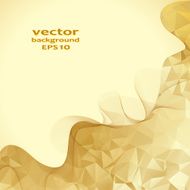 Gold crystal abstract pattern Vector illustration