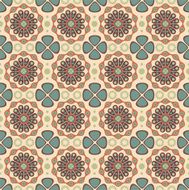 retro floral pattern N4