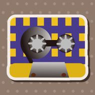 Audiotape theme elements vector eps N160