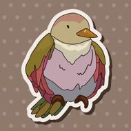 bird cartoon theme elements vector eps N116