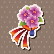 flower bouquet theme elements vector eps N56
