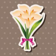 flower bouquet theme elements vector eps N57