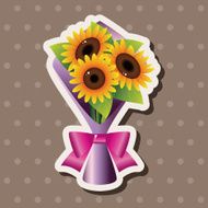 flower bouquet theme elements vector eps N58