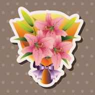 flower bouquet theme elements vector eps N59