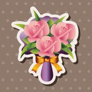 flower bouquet theme elements vector eps N60