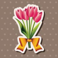 flower bouquet theme elements vector eps N62