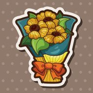 flower bouquet theme elements vector eps N63