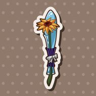 flower bouquet theme elements vector eps N66
