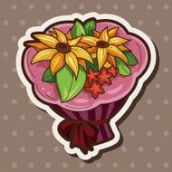 flower bouquet theme elements vector eps N68