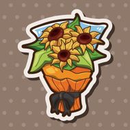 flower bouquet theme elements vector eps N69