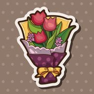 flower bouquet theme elements vector eps N70