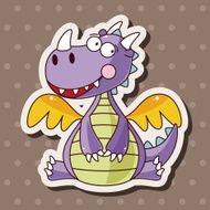 dragon theme elements vector eps N57