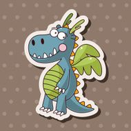 dragon theme elements vector eps N59