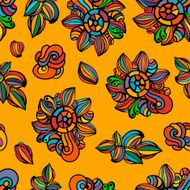 seamless colorful floral background wallpaper pattern N8