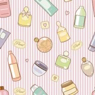 cosmetics-on-pink-pattern