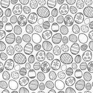 Seamless pattern of Easter eggs N4
