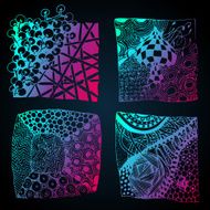 Abstract zentangles set N2