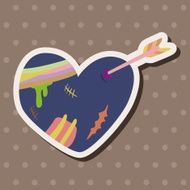 love heart cartoon elements vector eps N54
