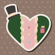 love heart cartoon elements vector eps N58