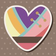 love heart cartoon elements vector eps N60
