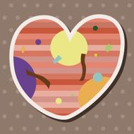 love heart cartoon elements vector eps N61