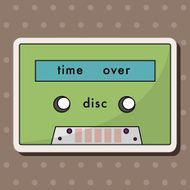 Audiotape theme elements vector eps N169