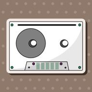 Audiotape theme elements vector eps N171