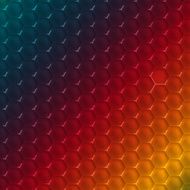 Vector Abstract hexagon shape design template