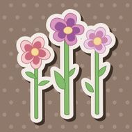 flower theme elements vector eps N156