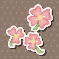 flower theme elements vector eps N158