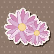 flower theme elements vector eps N162