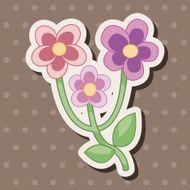 flower theme elements vector eps N163