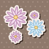 flower theme elements vector eps N165