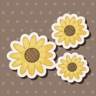 flower theme elements vector eps N167