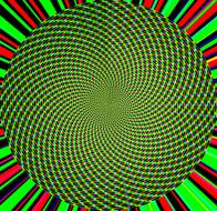 abstract colorful green light circle background