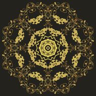 Circular pattern in mandala style Set